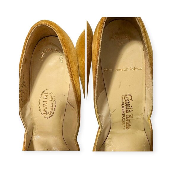Vintage I. Miller Custom Velvet Heels | Guild House New Haven | Electra II Last - Picture 13 of 14
